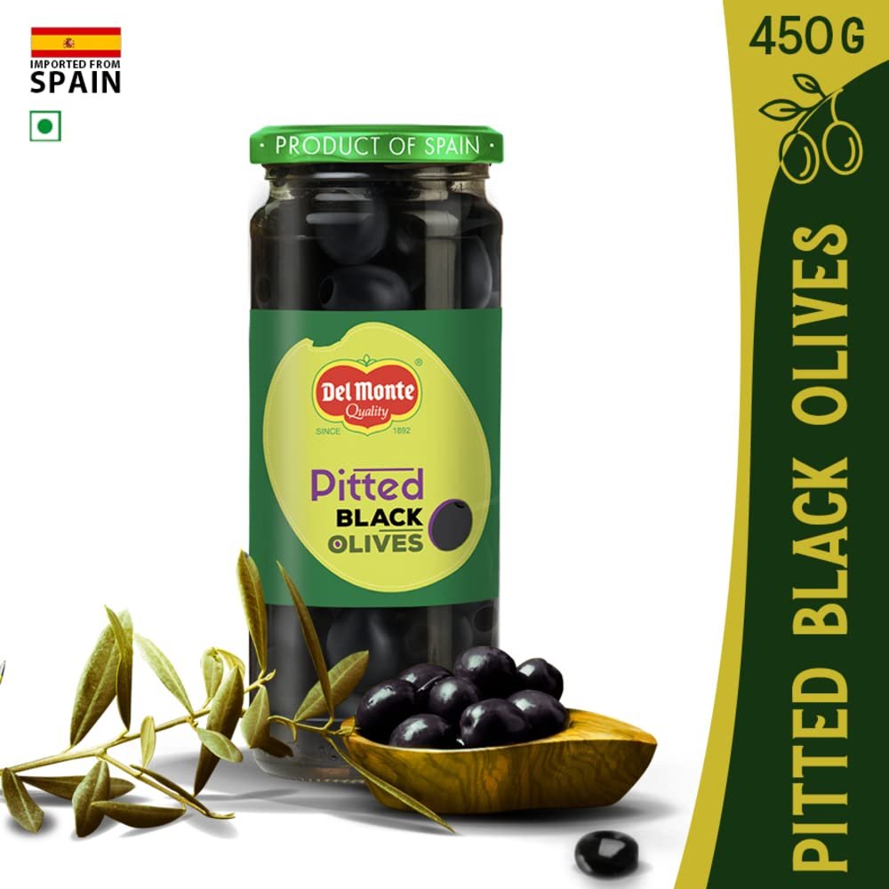 Del Monte Olive Black Pitted 450gm